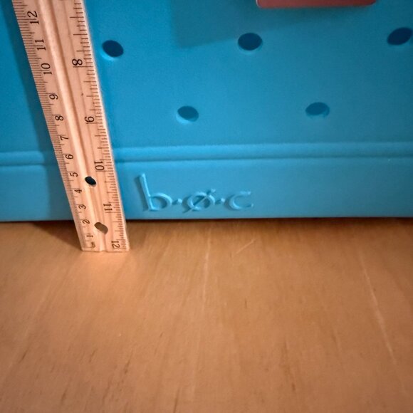 BOC Brand EVA Aqua Blue Beach Tote Bag Holes New With Tag Roomy - Picture 6 of 9